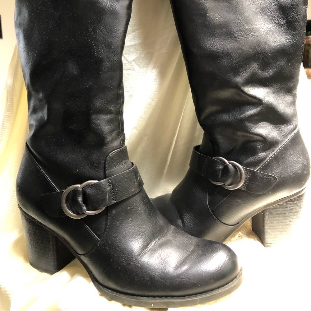 Natural Soul black tall boots